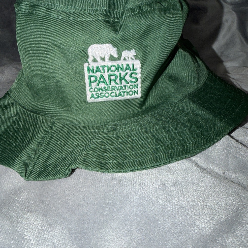 National Parks Conservation Association Bucket Hat Cap Green NPCA Embroidered